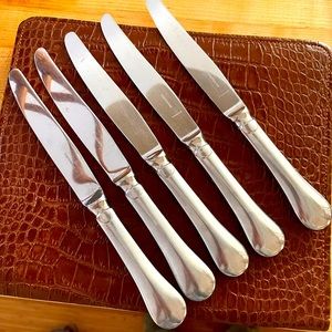Set of five Capricorne of France stainless knives. $150